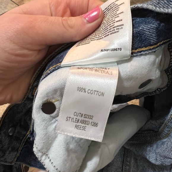 Agolde Parker Vintage Cut Off Jean Short - Picture 4 of 5